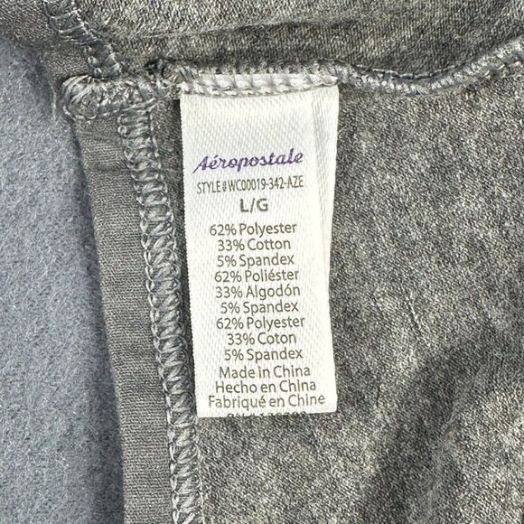 Aeropostale Women’s Size Large Panty Cheeky Hipster Gray New Without Tags - Picture 3 of 8